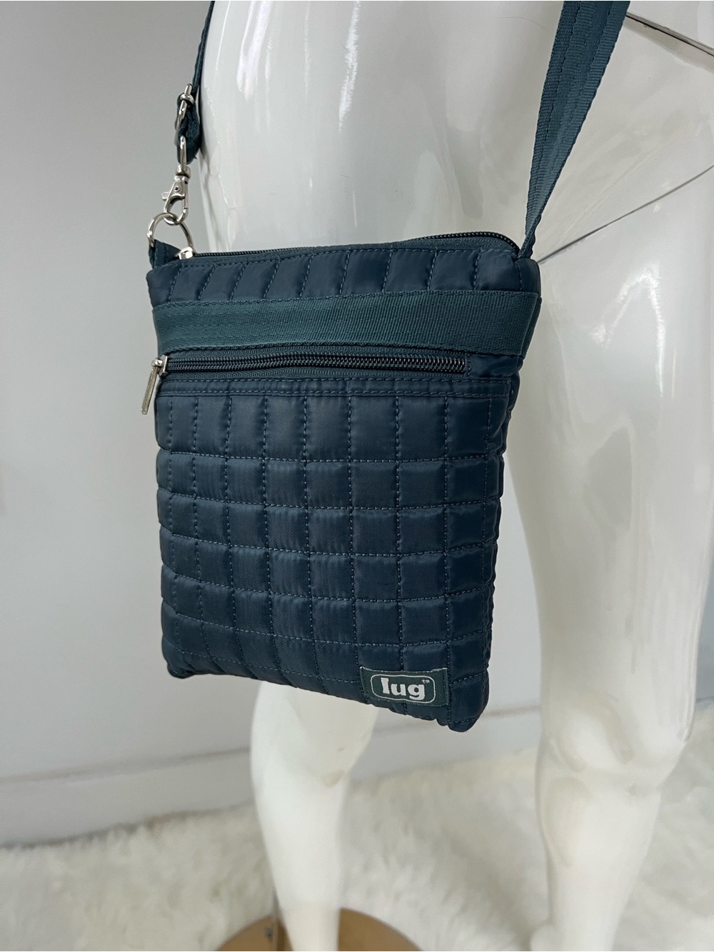 lug Quilted Crossbody Messenger Bag Adjustable Straps